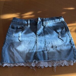 Vanilla star denim skirt
